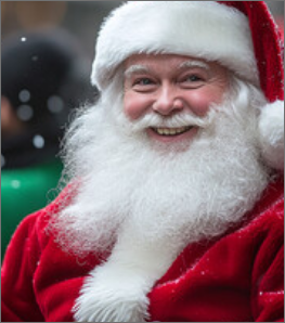 Santa in the Parade